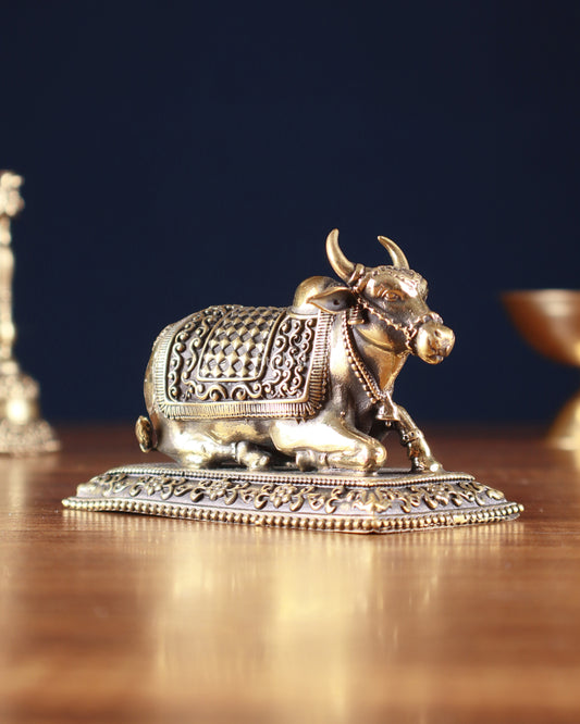 Pure Brass nandi Idol – Superfine, 4"