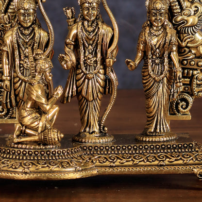 Pure Brass Ram Darbar Intricate Lightweight Idol - 6"