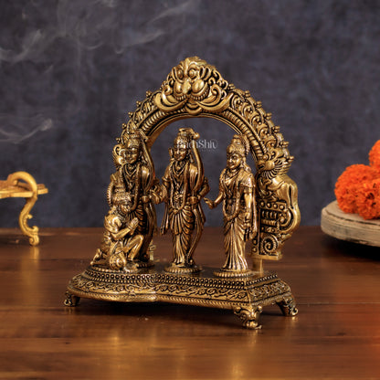 Pure Brass Ram Darbar Intricate Lightweight Idol - 6"