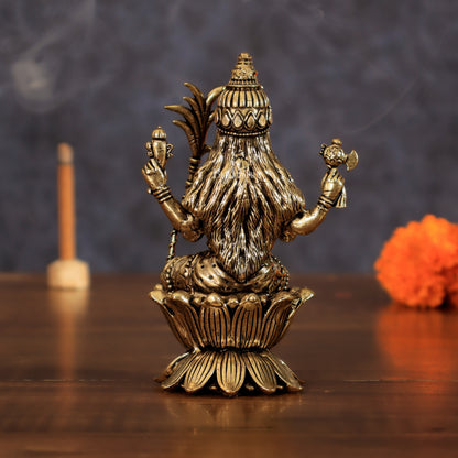 Pure Brass Lalita Devi Rajarajeshwari Idol - 4 Inch Intricate