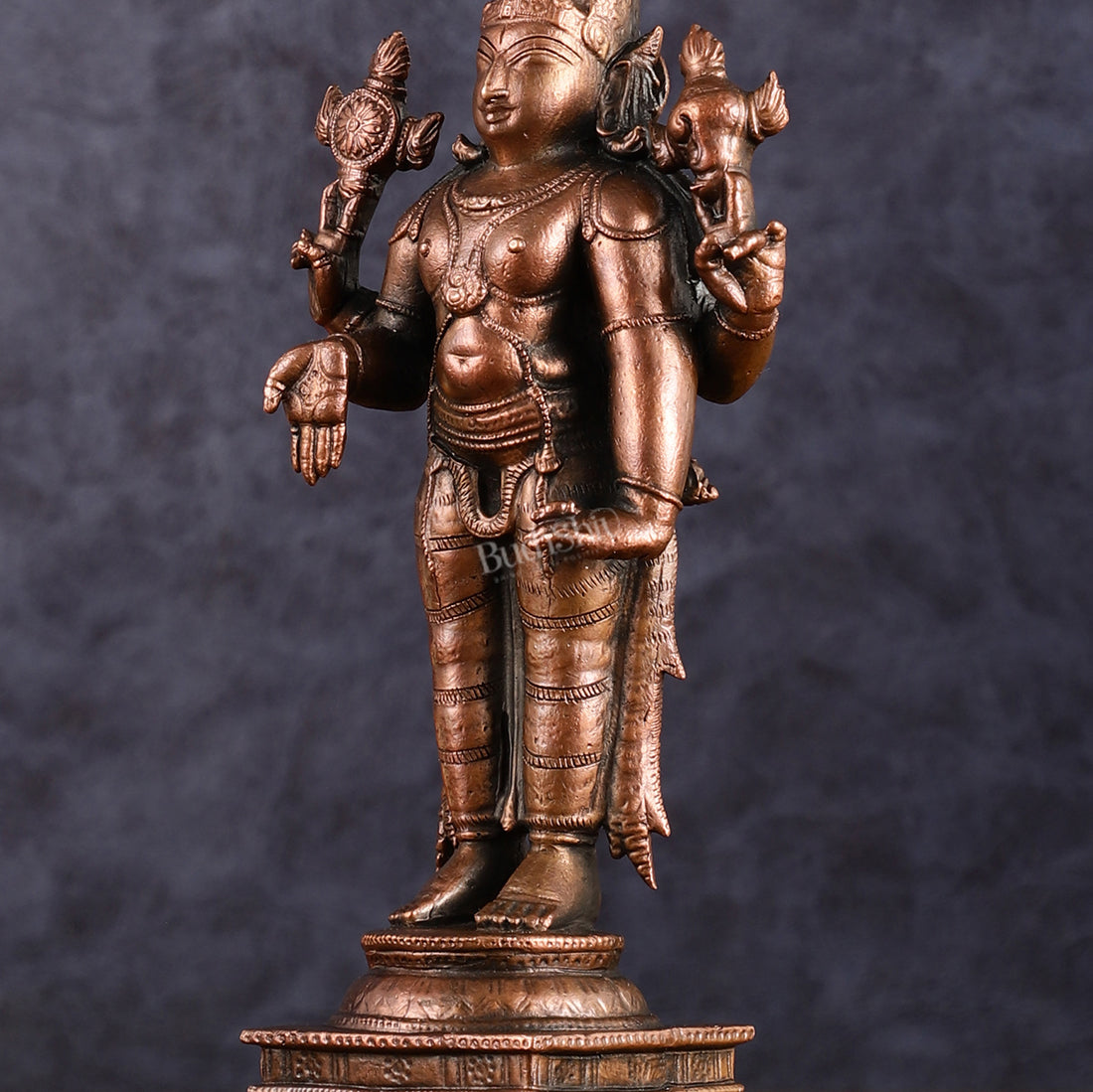 Pure Copper Lord Tirupati Balaji Idol | 6.5"