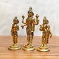 Exquisite Brass Tirupati Balaji with Bhudevi and Sridevi Idol Set -7 inch