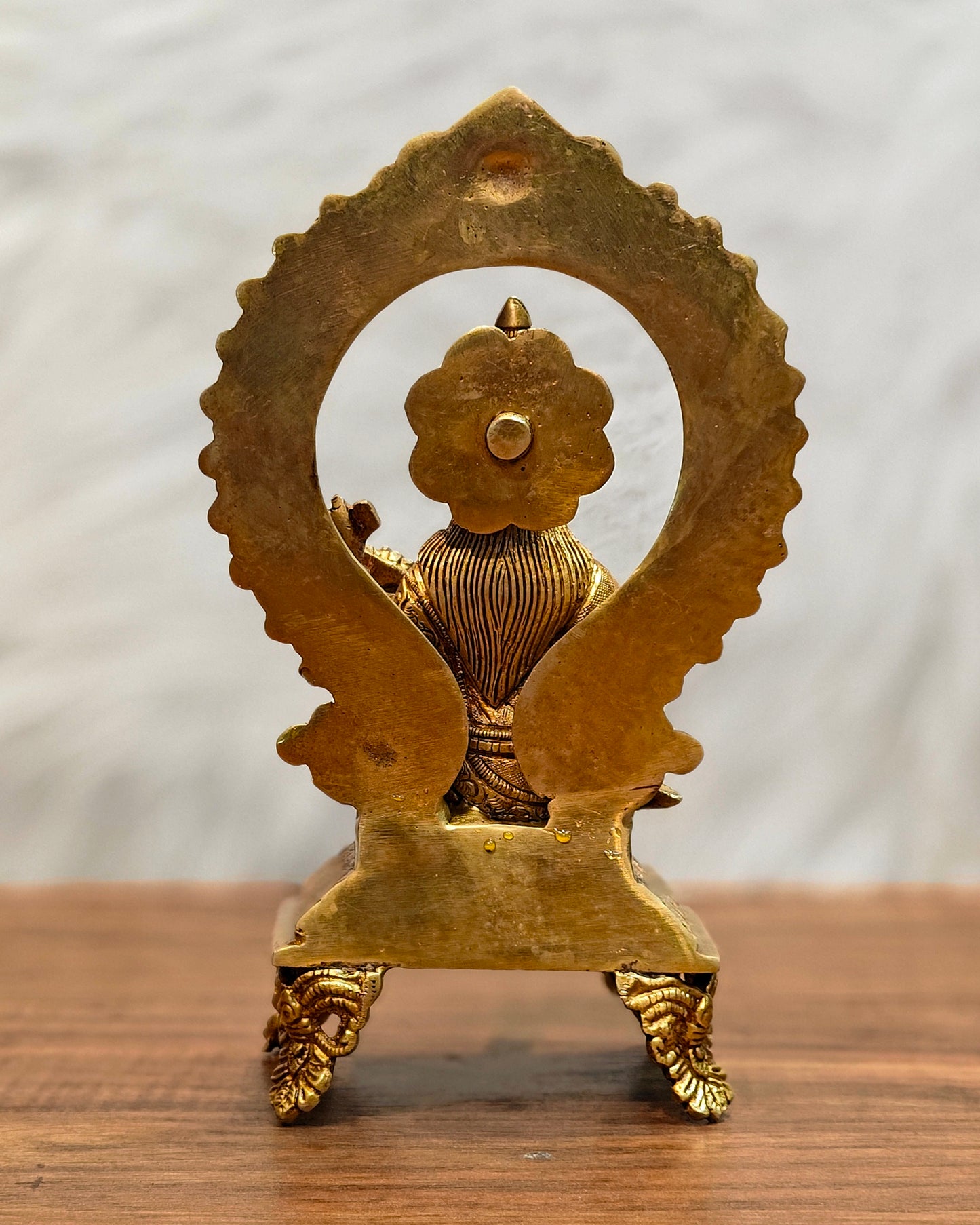 Brass SuperFine Saraswati idol 9.5"