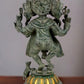 Brass Dancing Panchmukhi Ganesha Statue - 15 Inches