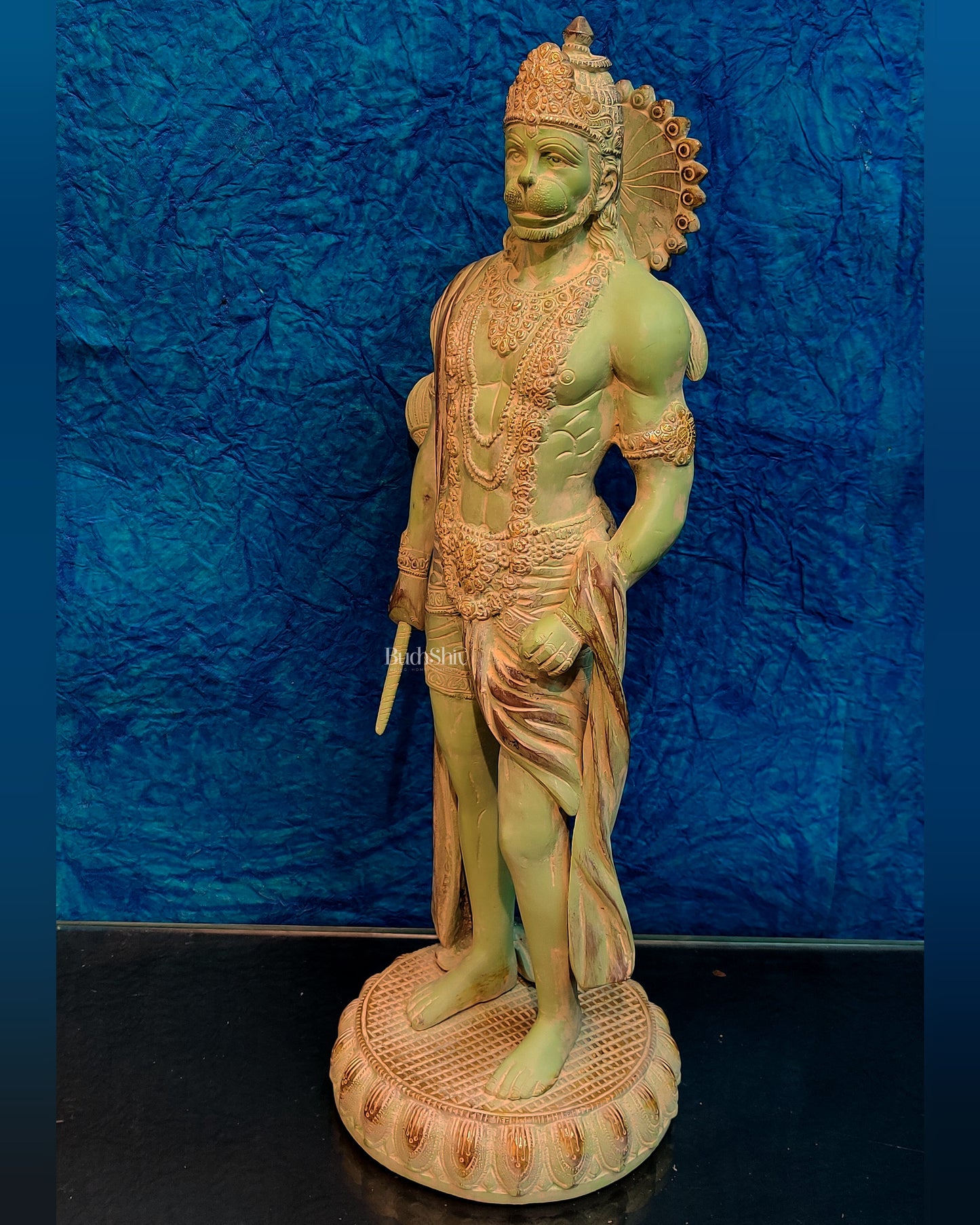 Brass Lord Hanuman Statue Stone finish 24" Height