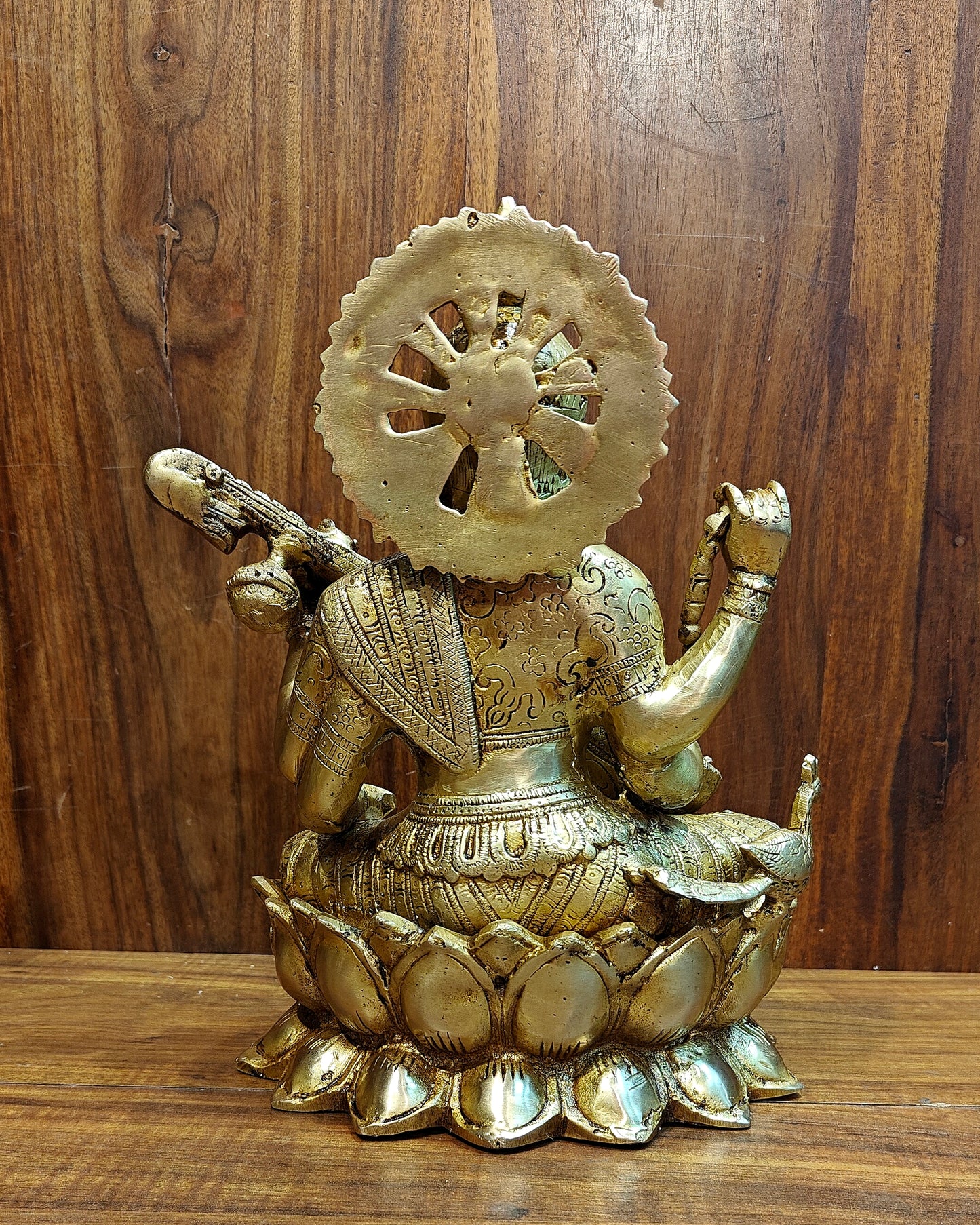 Brass Saraswati idol 12 inch