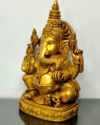 Brass Lord Ganesha idol 20"