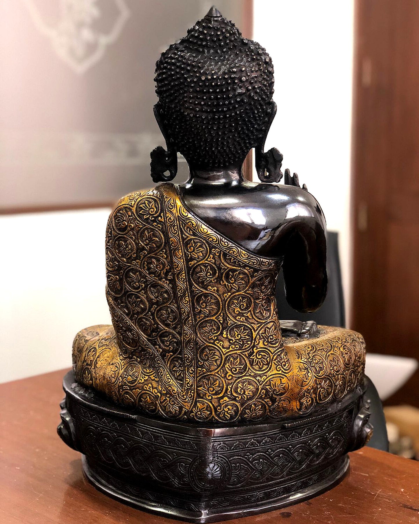 Buddha Brass Idol 21"