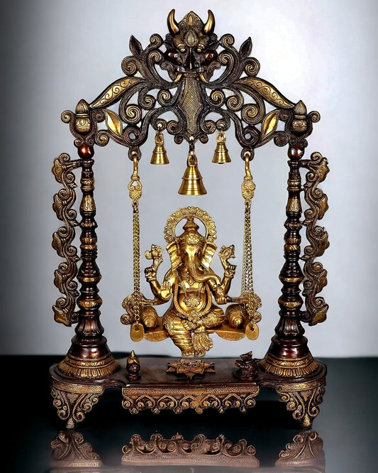 Brass Large Ganesha Swing - 26 inch