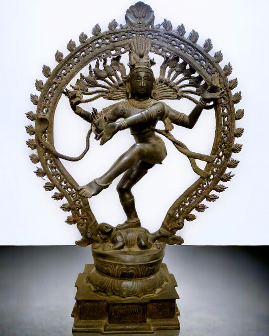 Brass Superfine Handcrafted Nataraja Statue - Sand Finish  - 56 Inch