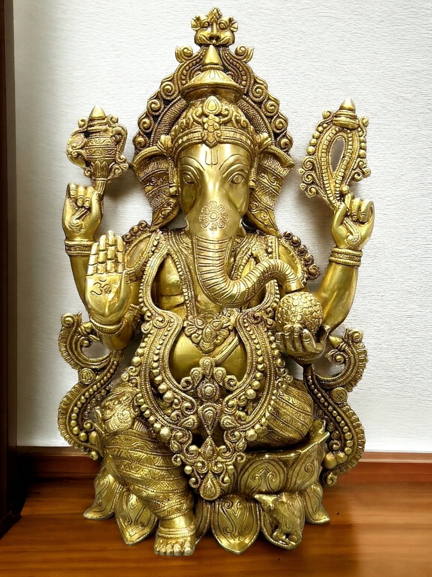 Ganesha Brass Idol 21 inch