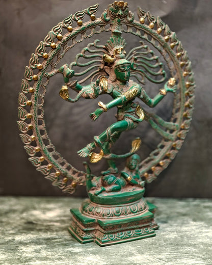 Nataraja Antique style Brass Statue | 20" Height