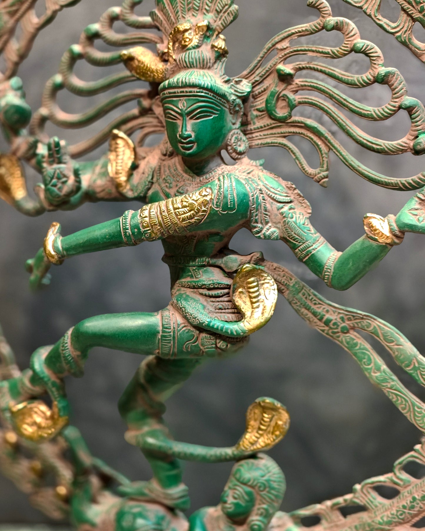 Nataraja Antique style Brass Statue | 20" Height