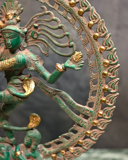 Nataraja Antique style Brass Statue | 20" Height