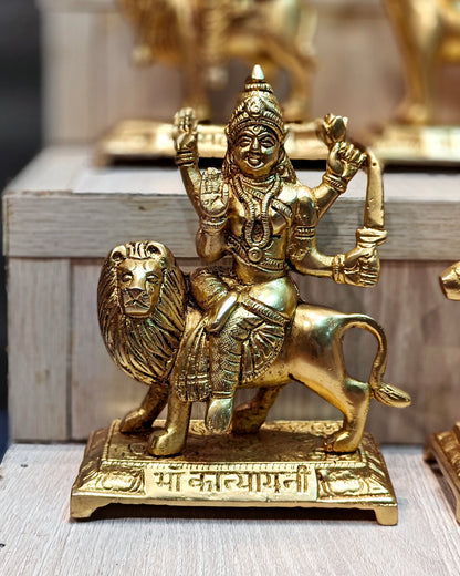 Brass Superfine Navadurga Set: 9 Divine Avatars for Daily Navratri Pooja