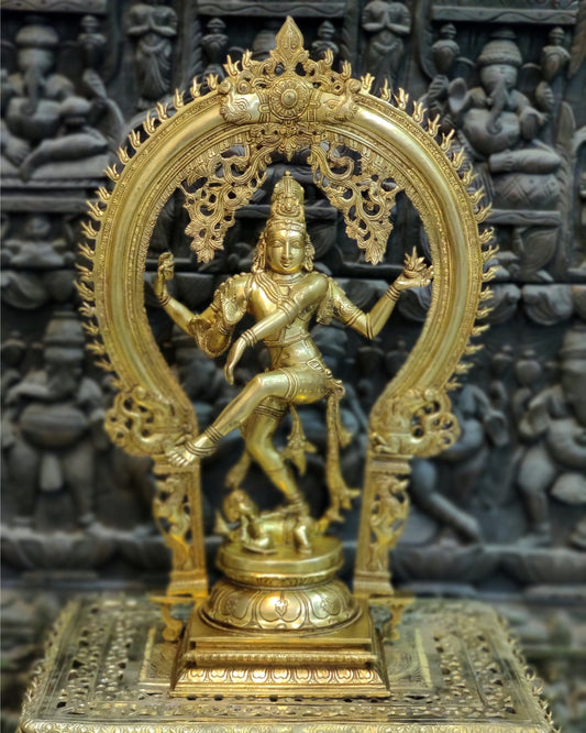 Handcrafted Brass Nataraja Statue - Anandatandav  - 26" Height