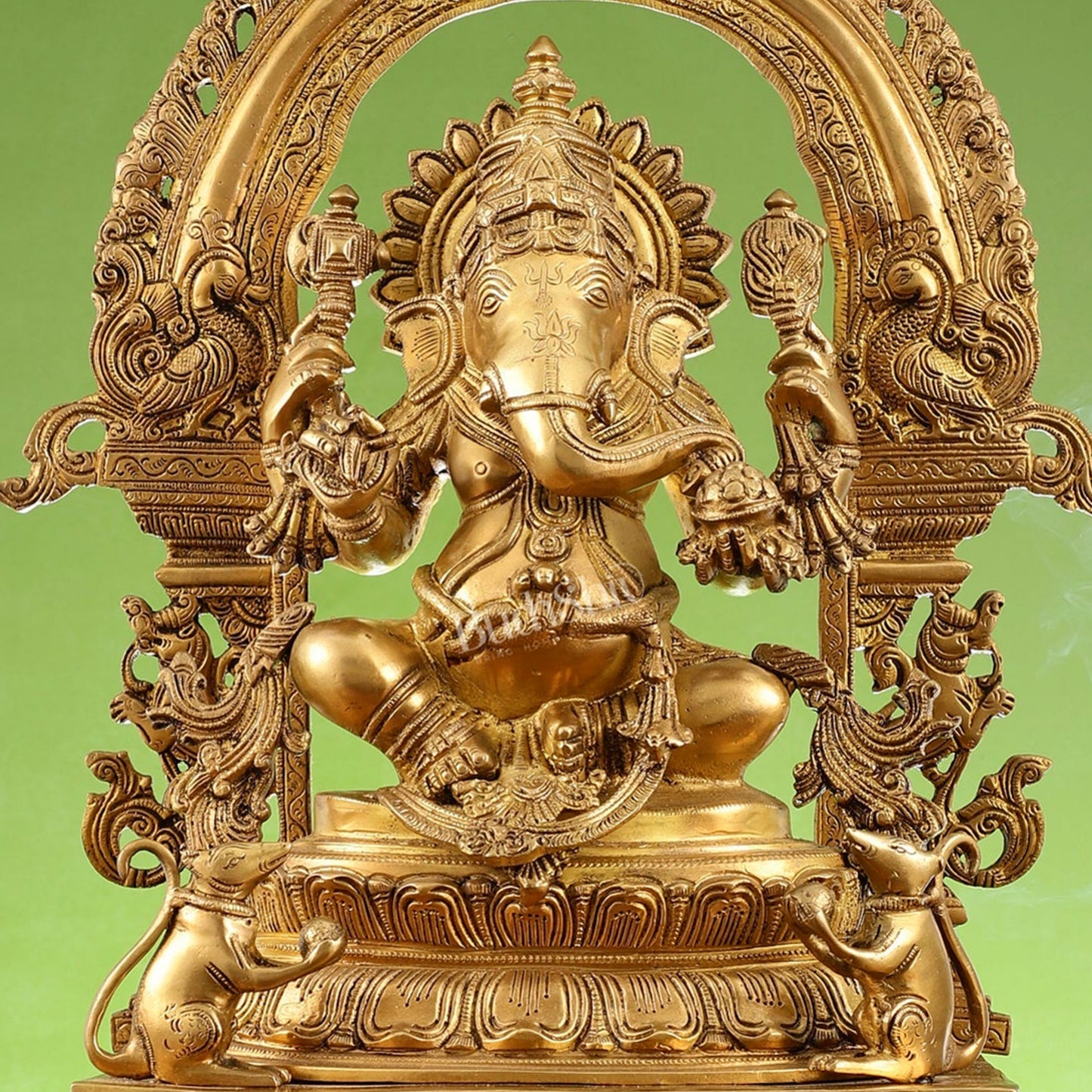 Chola-Inspired Superfine Brass Ganesha Statue 27"