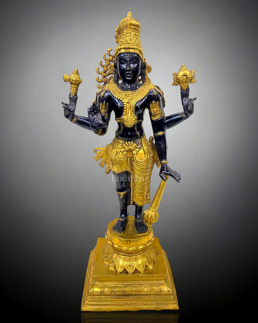 Brass Half Vishnu Half Shiva (Shankaranarayana) Statue | 21 inch