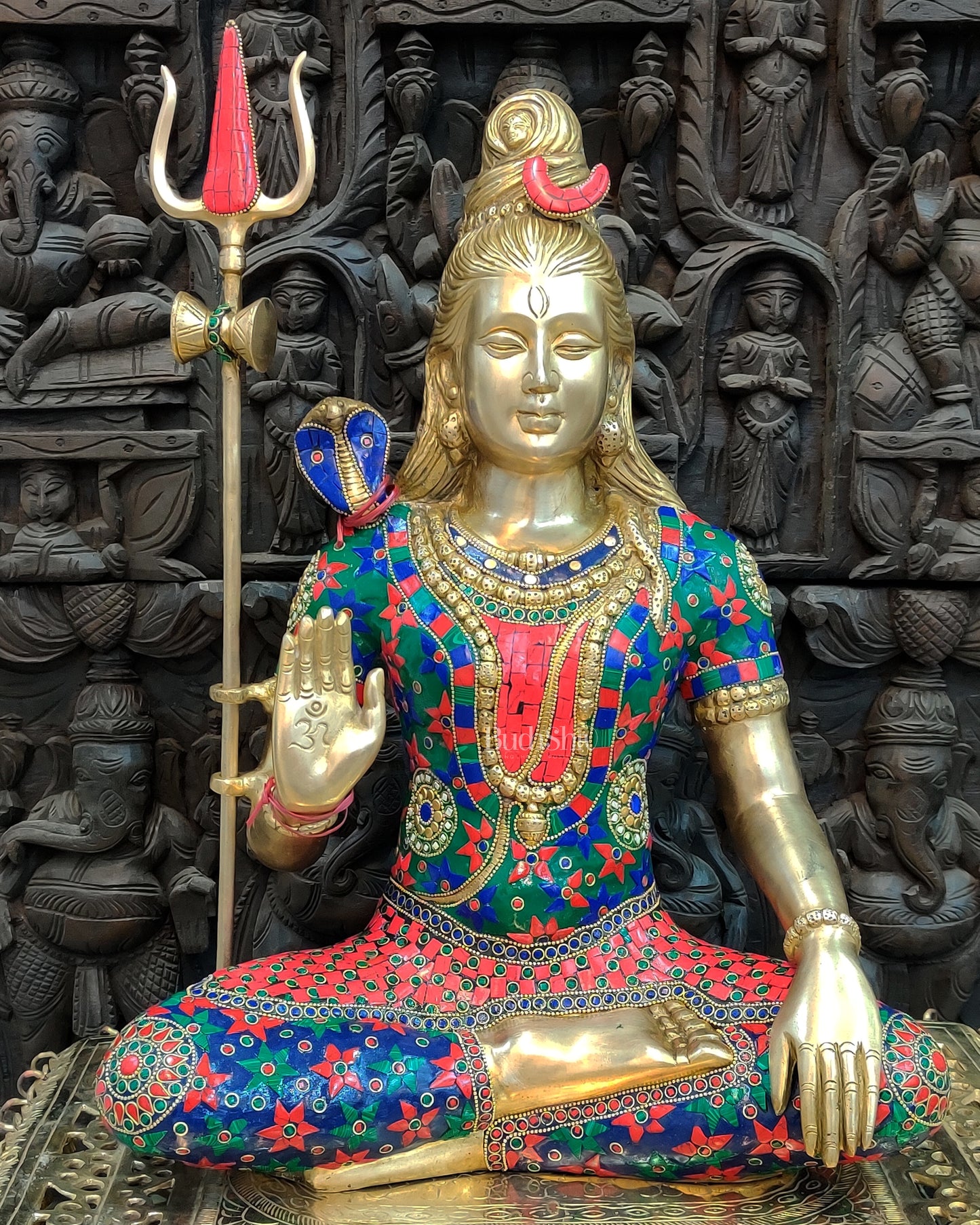 Pure Brass Lord Shiva Statue - Handcrafted 20 inch