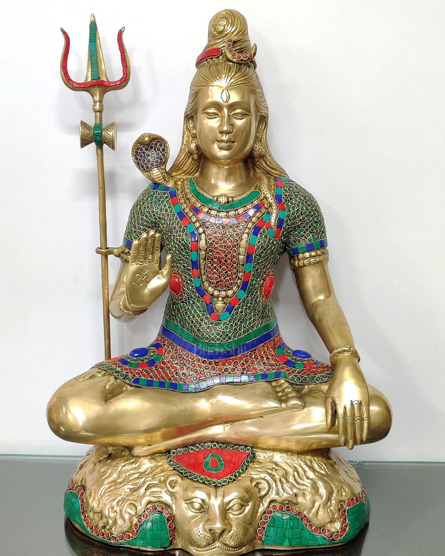 Handcrafted Pure Brass Lord Shiva Statue - 23"