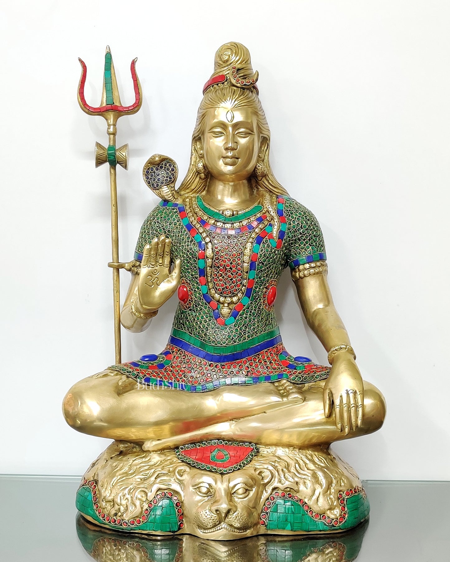 Handcrafted Pure Brass Lord Shiva Statue - 23"