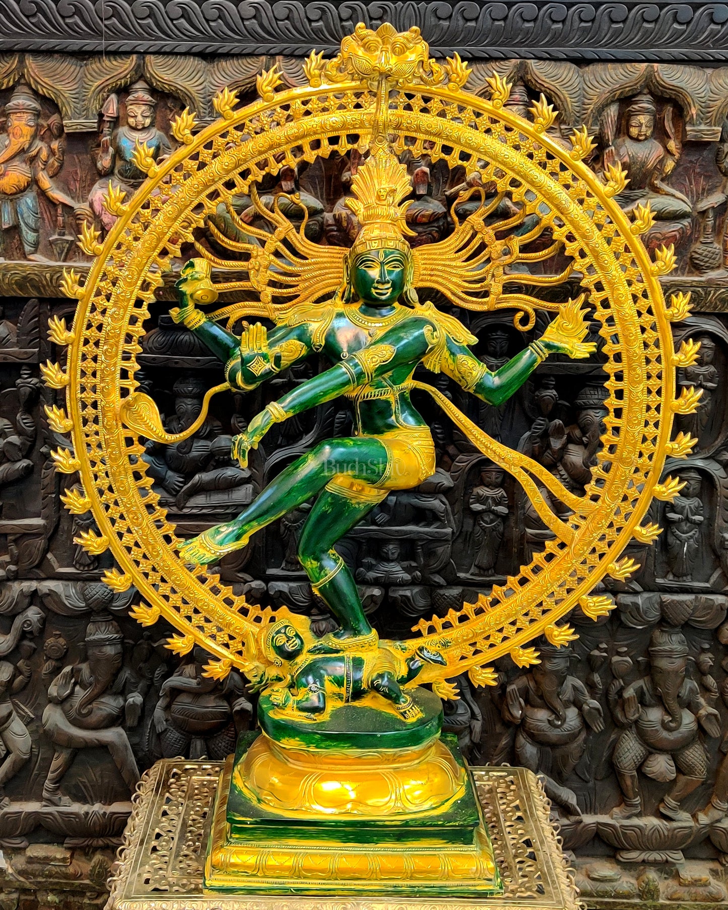 Large Handcrafted Superfine Brass Nataraja Statue - 36"