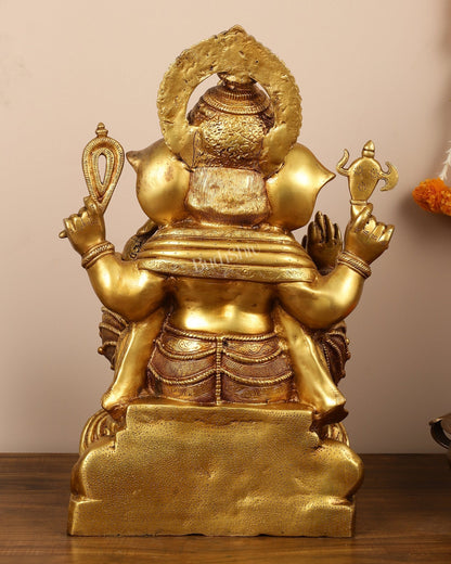 Brass Superfine Lord Ganesha Idol - 22 Inch