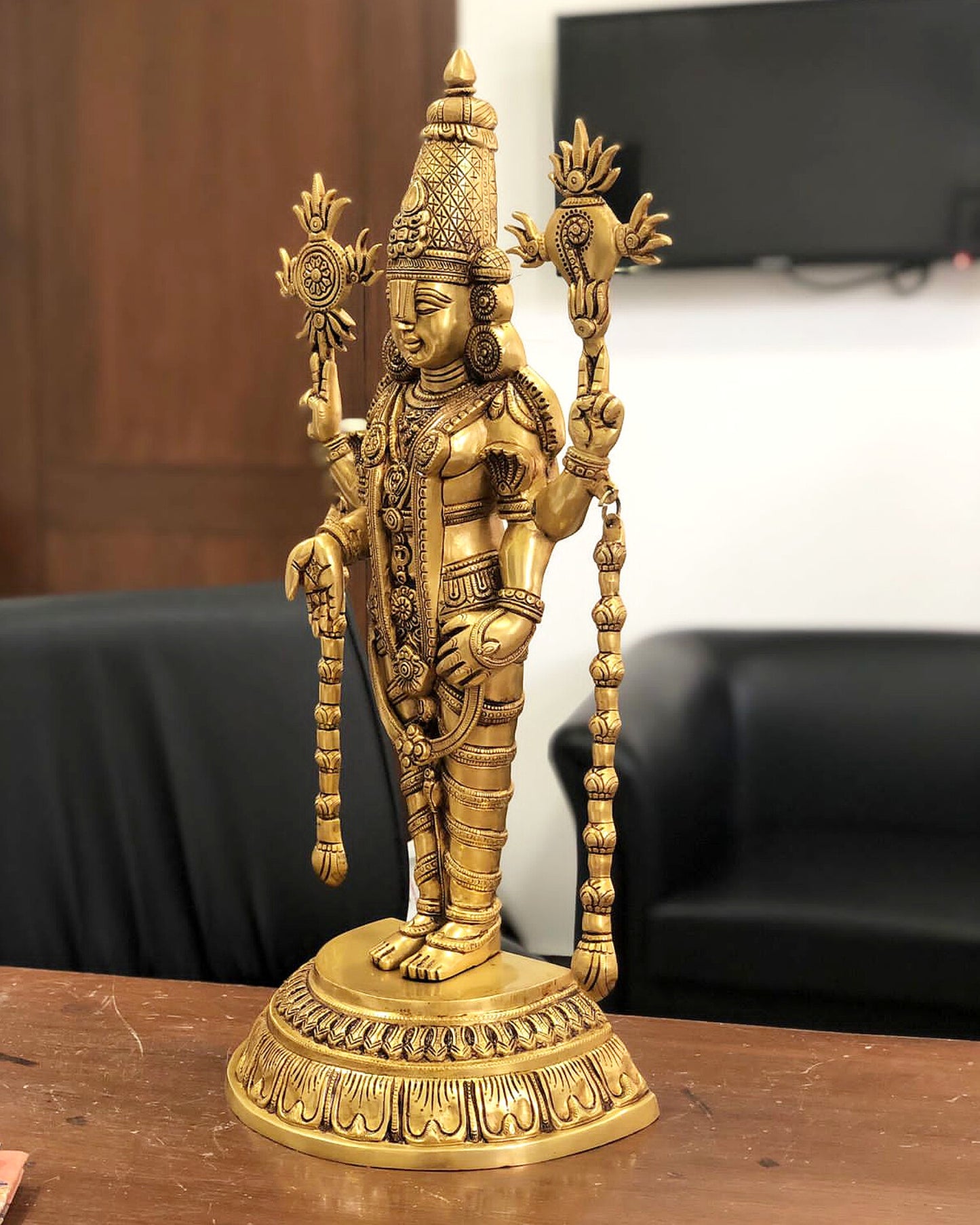 Exclusive Brass Lord Tirupati Balaji Statue – 24 Inch