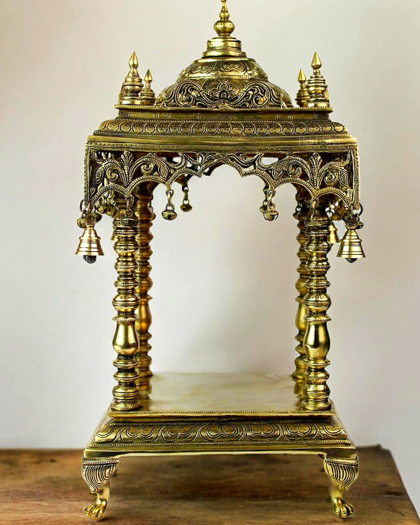 Pure Brass Large Temple for God Idols 21"