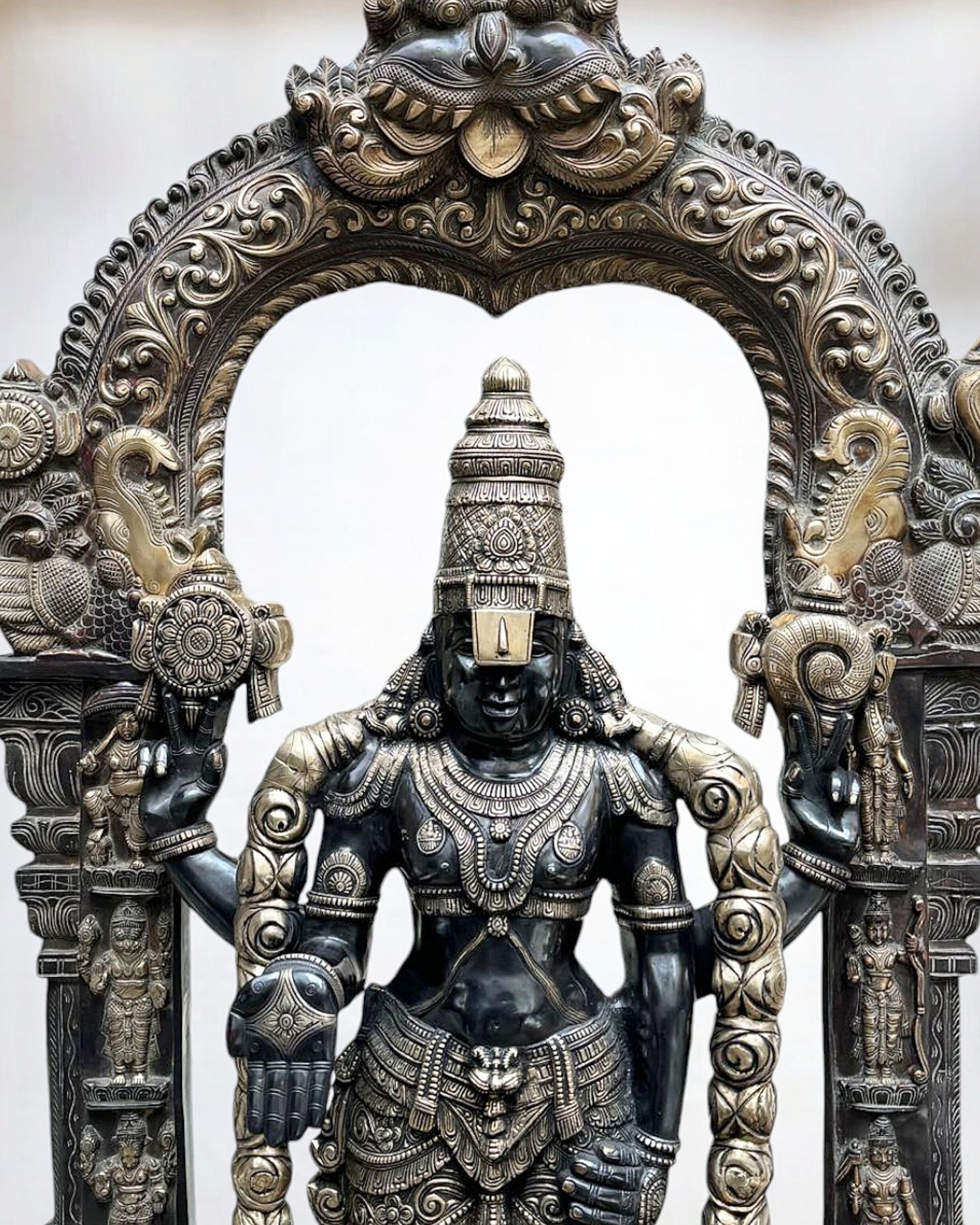 Brass Tirupati Balaji Lord Venkateshwara Statue 86" Large