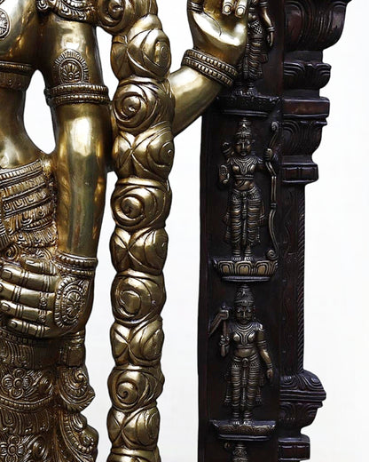 Brass Tirupati Balaji Lord Venkateshwara Statue 86" Large