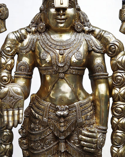 Brass Tirupati Balaji Lord Venkateshwara Statue 86" Large