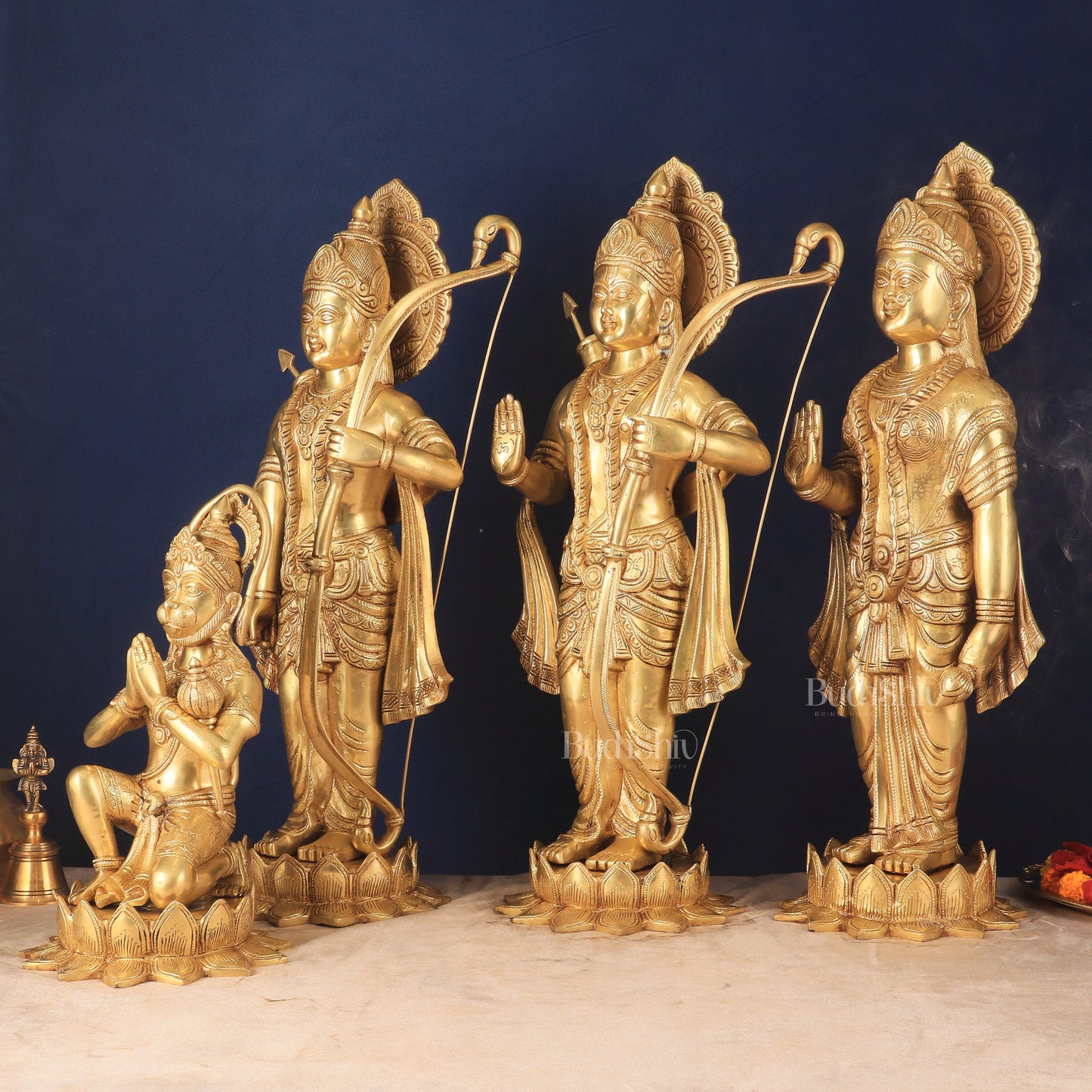 Pure Brass Large Ram Darbar Idols | 27" Height