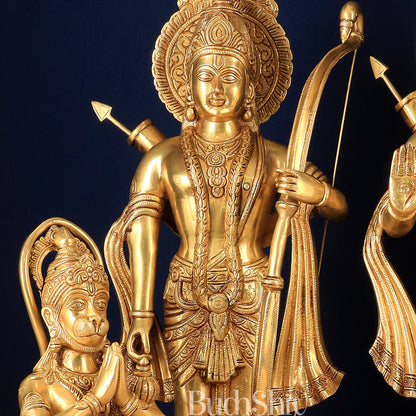 Pure Brass Large Ram Darbar Idols | 27" Height