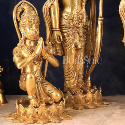 Pure Brass Large Ram Darbar Idols | 27" Height