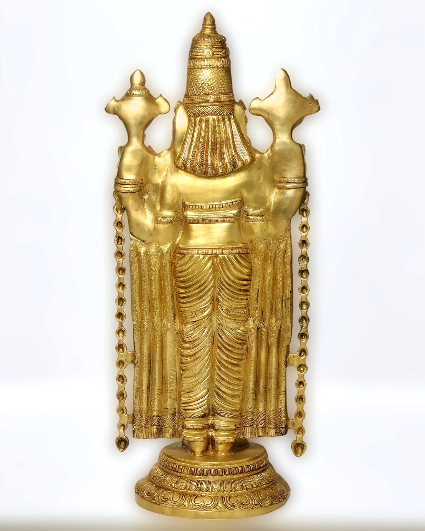 Pure Brass Tirupati Balaji Idol - 48" full body