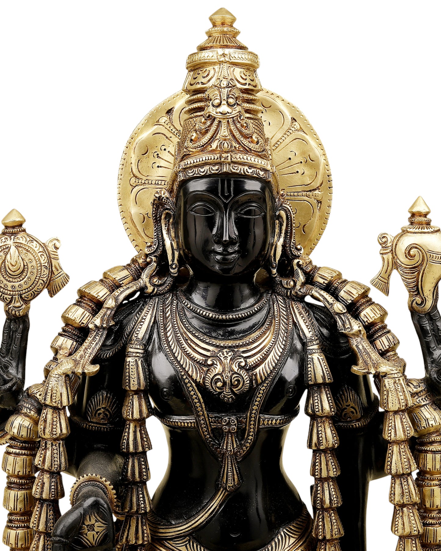 Majestic Lord Vishnu Dashavatar Bronze Statue | 30 Inch (76.2 cm)