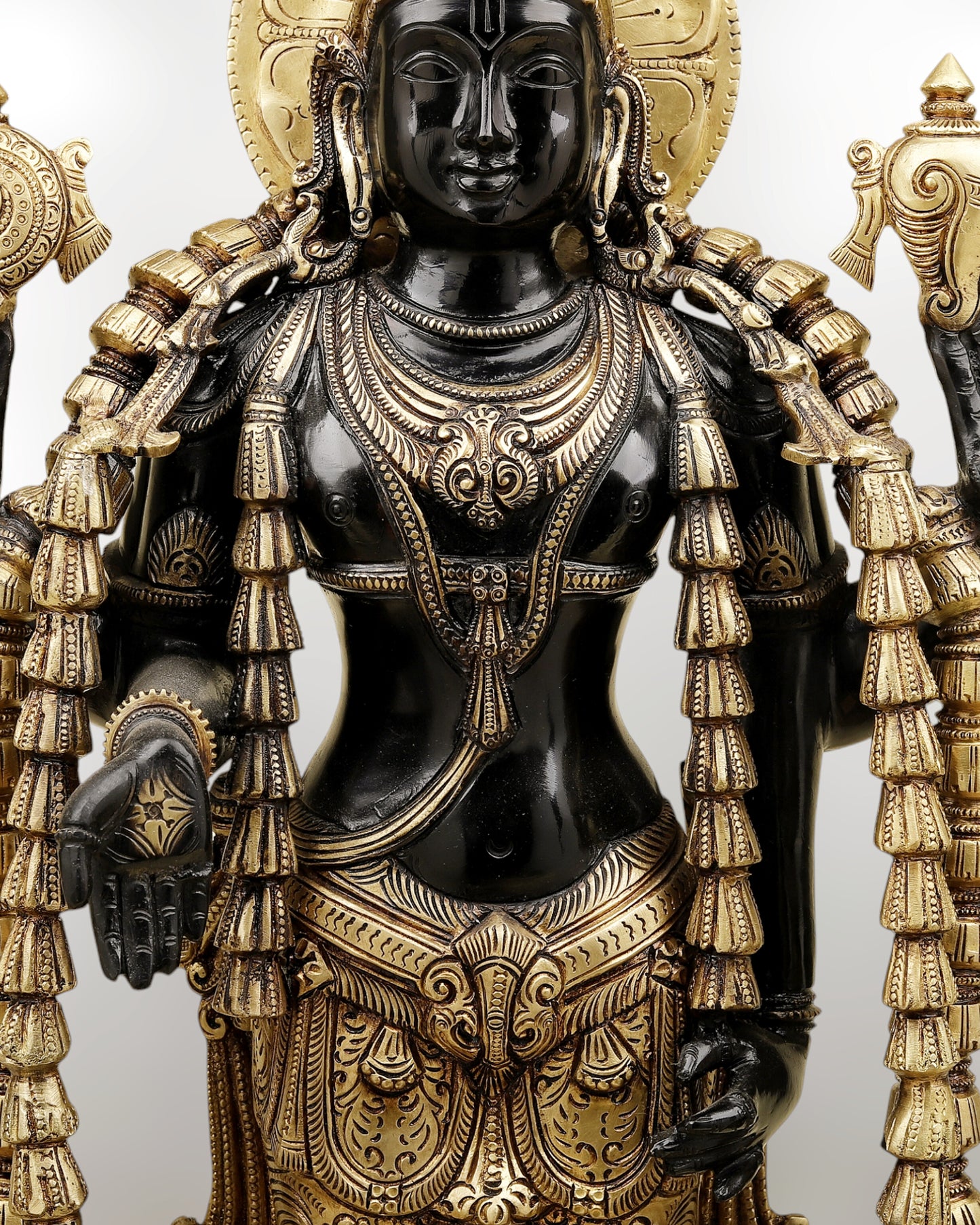 Majestic Lord Vishnu Dashavatar Bronze Statue | 30 Inch (76.2 cm)