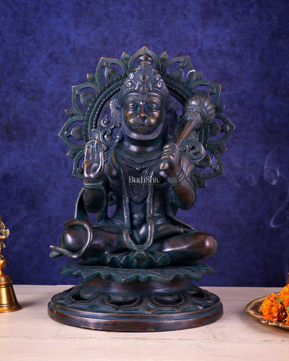 Pure Brass Vintage finish Lord Hanuman Statue - 18 inch