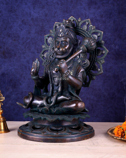 Pure Brass Vintage finish Lord Hanuman Statue - 18 inch