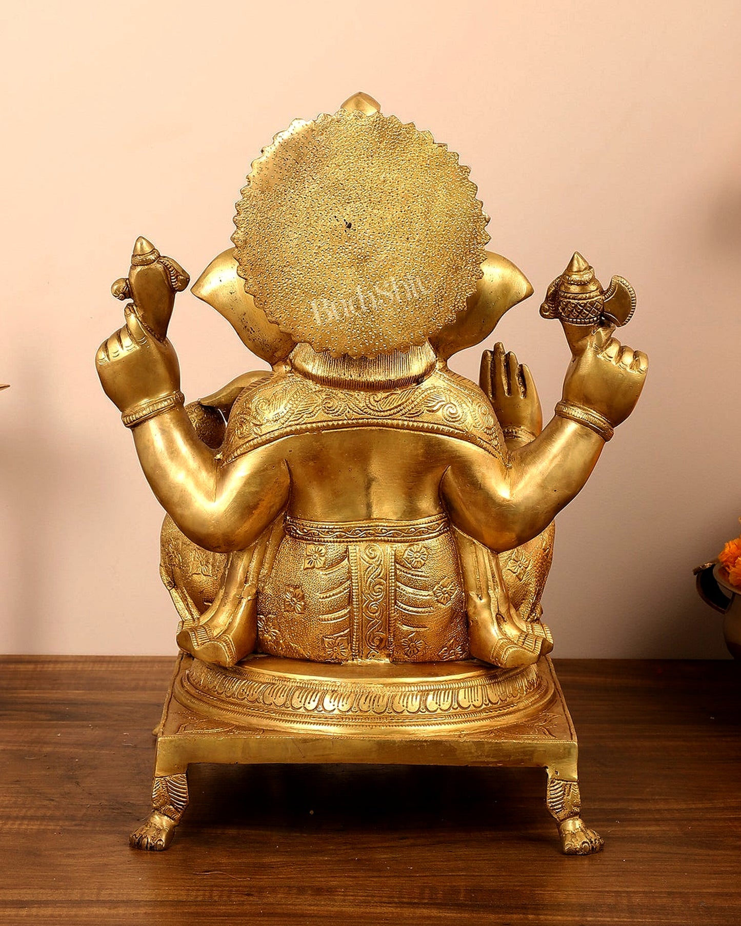 Pure Brass Lord Ganesha Idol - 18 inch