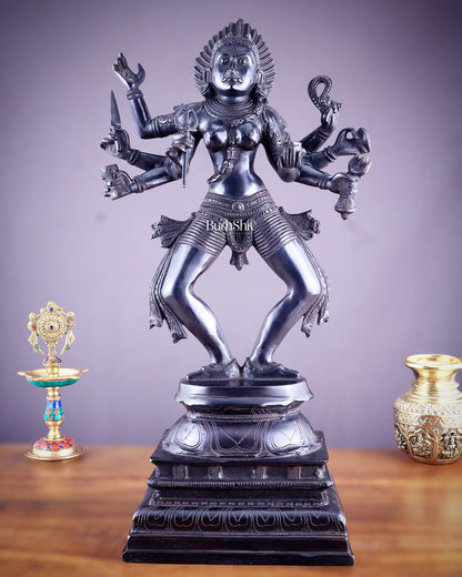 Brass Superfine Goddess Kali as Bhairavi statue 24"