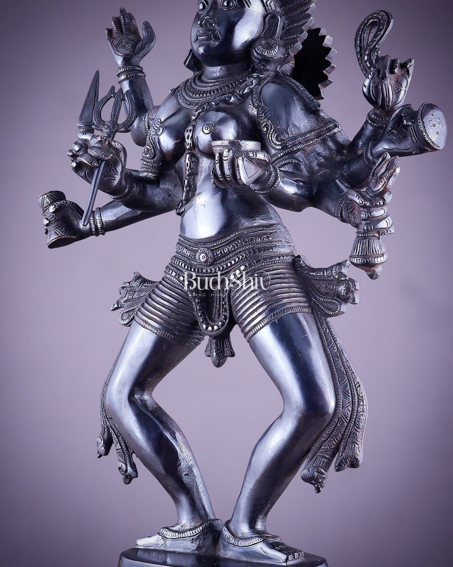 Brass Superfine Goddess Kali as Bhairavi statue 24"