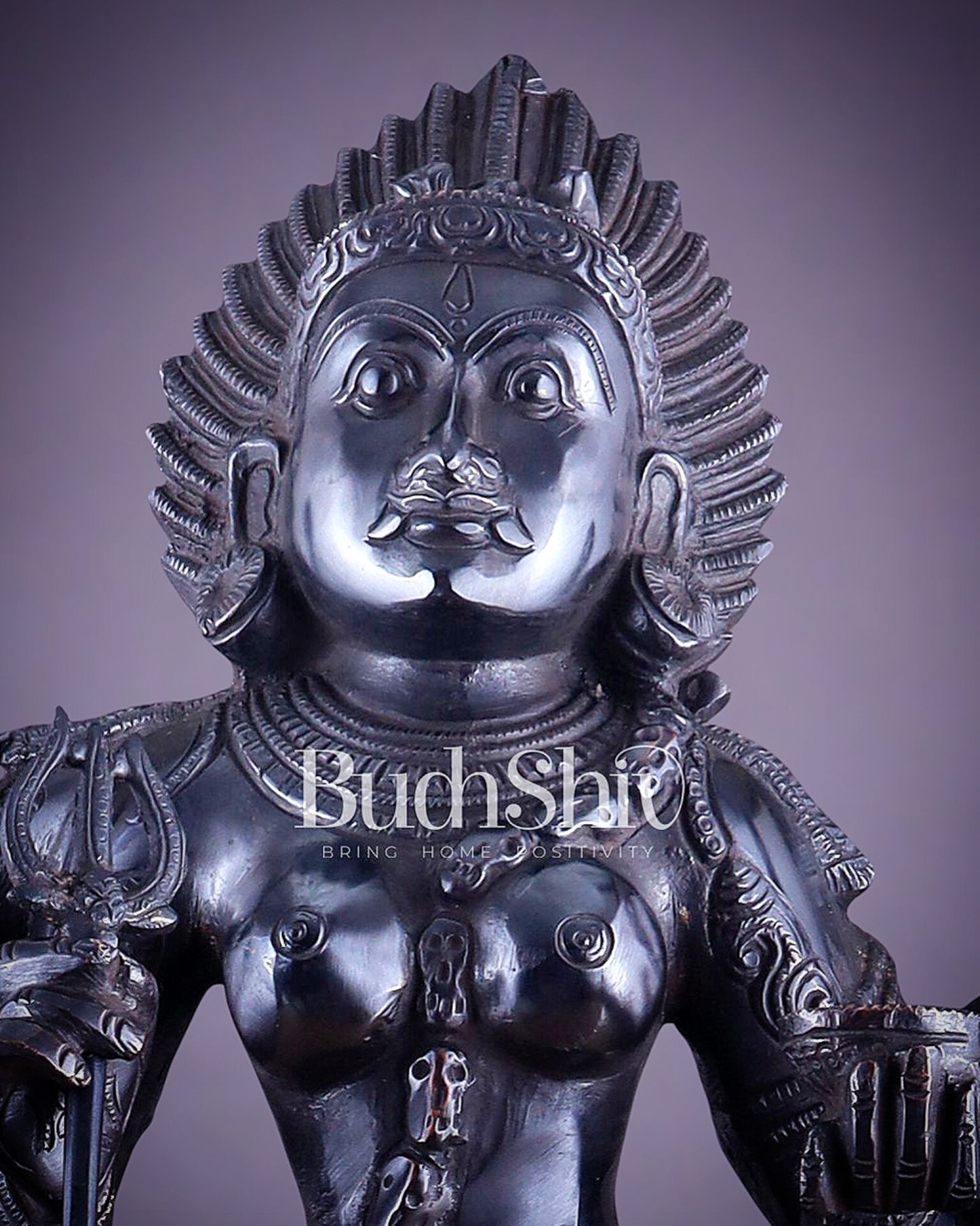 Brass Superfine Goddess Kali as Bhairavi statue 24"