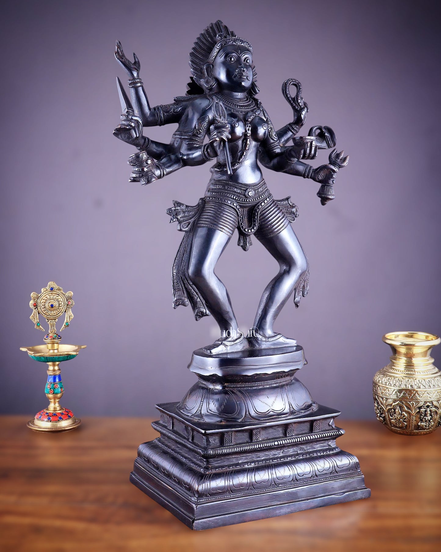 Brass Superfine Goddess Kali as Bhairavi statue 24"