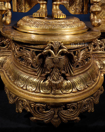 Superfine Brass Lord Tirupati Balaji Venkateshwara Swamy Idol | 37 inch