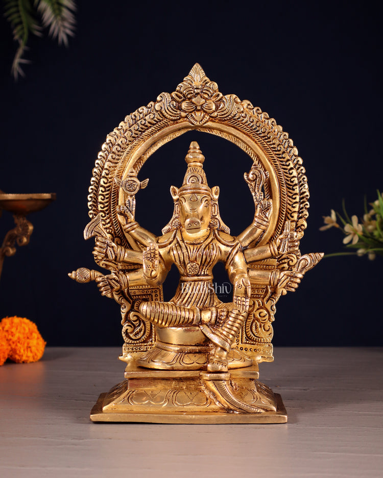 Brass Superfine Varahi Amman Idol 8"