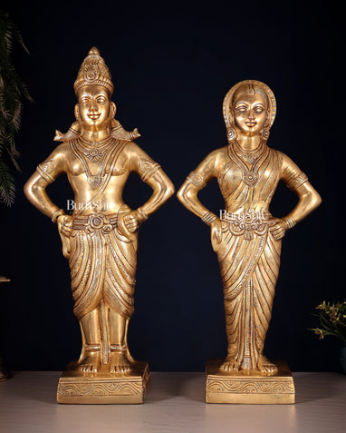 Buy Brass Superfine Vitthal Rukmani Idol Pair 25