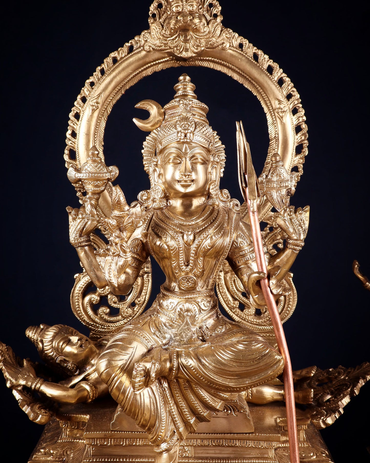 Bronze Lalita devi Tripura Sundari Darbar Court of the Highest power 22"