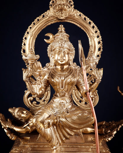 Bronze Lalita devi Tripura Sundari Darbar Court of the Highest power 22"